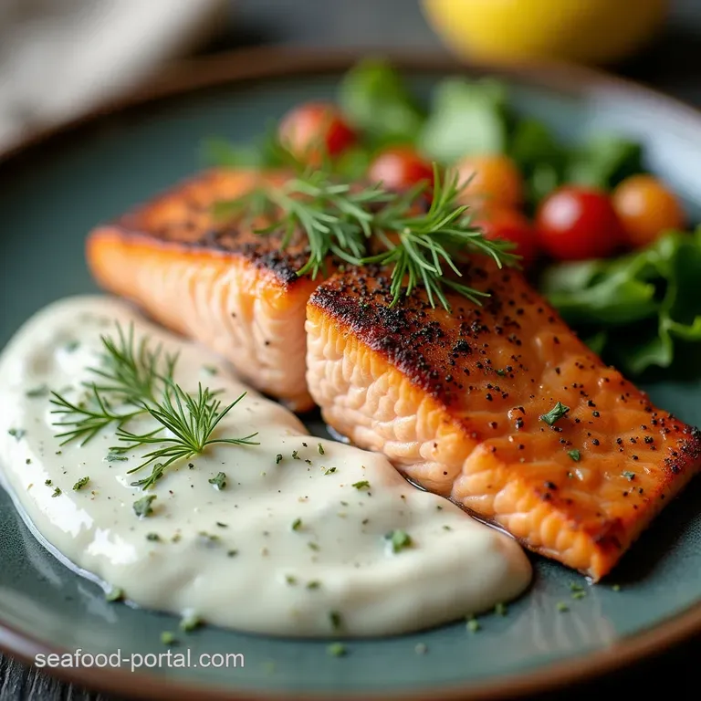 The Ultimate 5Minute Creamy Dill Sauce Perfect Partner for PanSeared Salmon