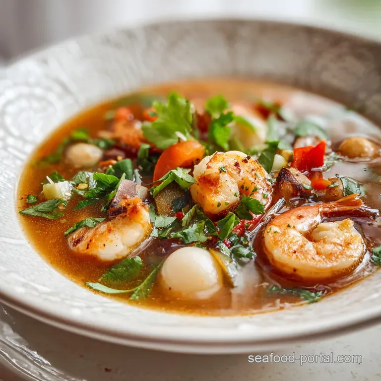Easy AIP Seafood Soup with Shrimp for Healing and Wellness: Silky Finish