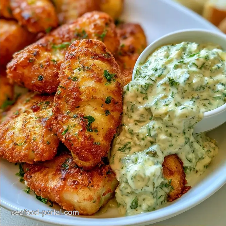 Ultra-Crispy Air Fryer Cod with Tartar Sauce