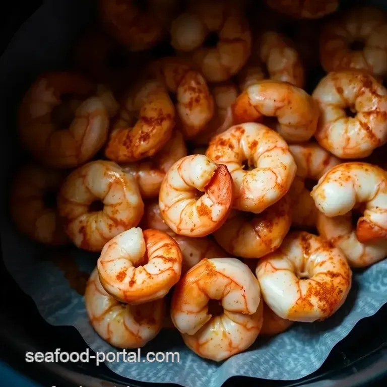 Air Fryer Crispy Shrimp presentation