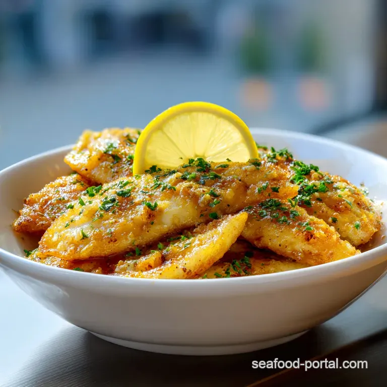 Air Fryer Flounder Recipe with Lemon and Garlic