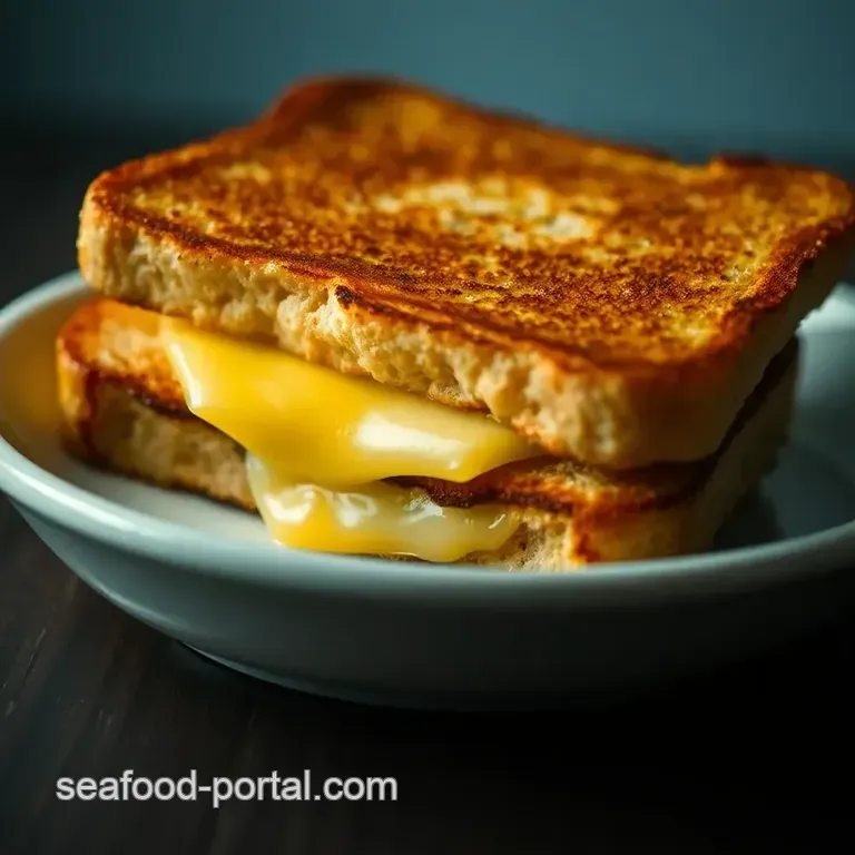 Air Fryer Grilled Cheese presentation