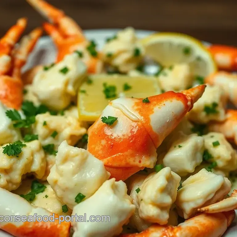 Alaskan Snow Crab with Garlic Herb Butter