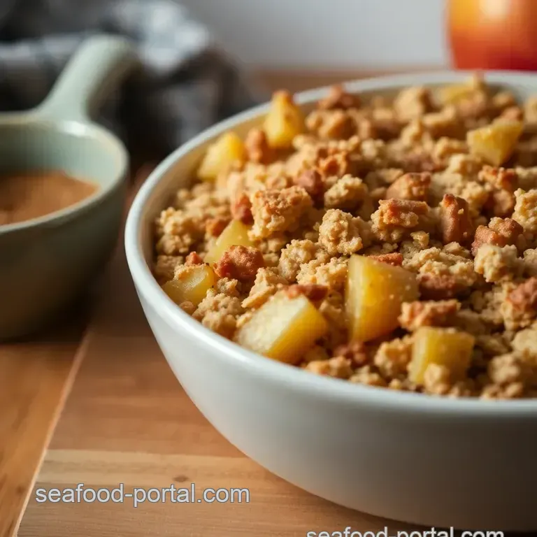 Apple Crumble Baked Oatmeal presentation
