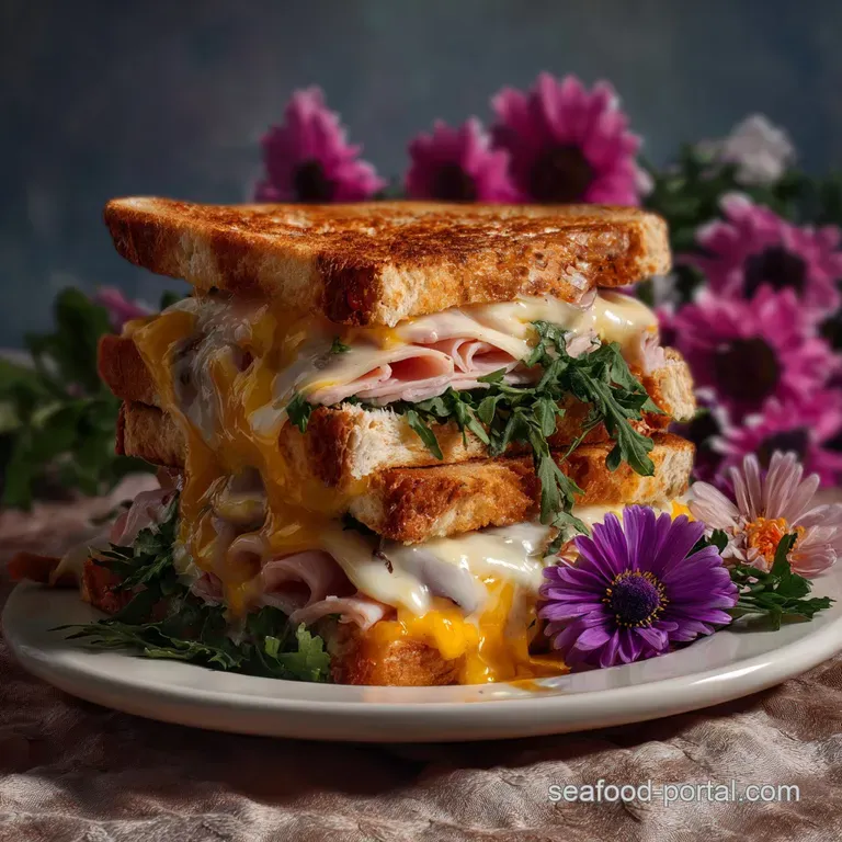 Artfully arranged sandwiches on a slate board, each meticulously shaped and filled, showcasing fresh ingredients and contr...