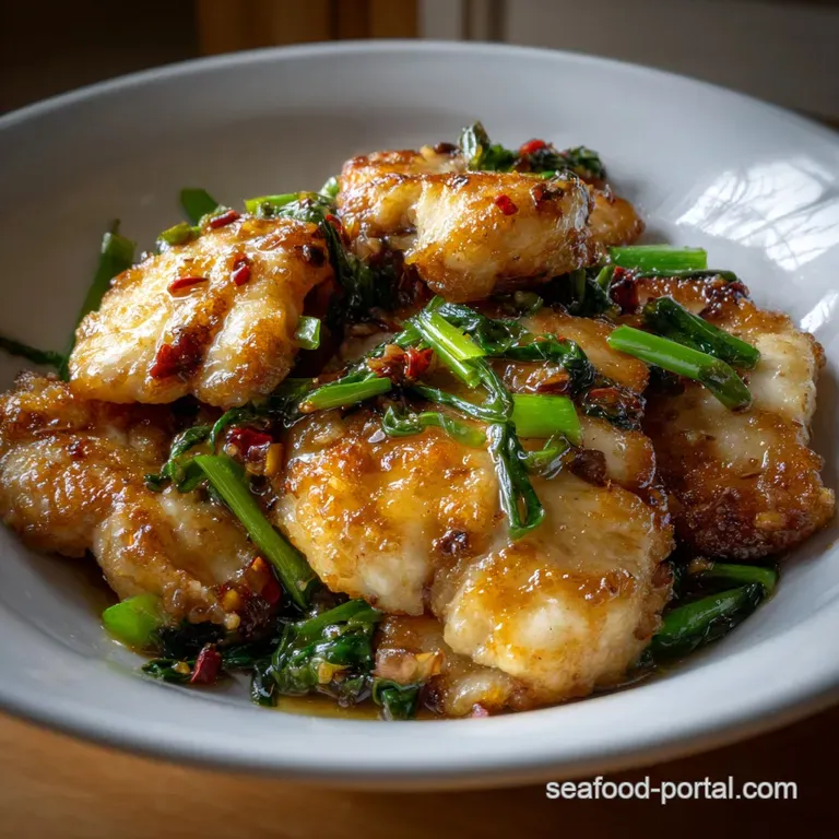 Asian Stir Fried Tilapia: Quick Ginger Scallion Sauce