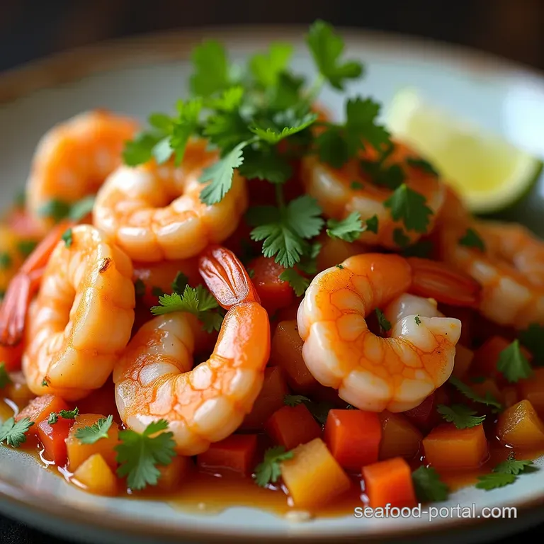 Coastal Cool Down Authentic Mexican Shrimp Ceviche with a Kick