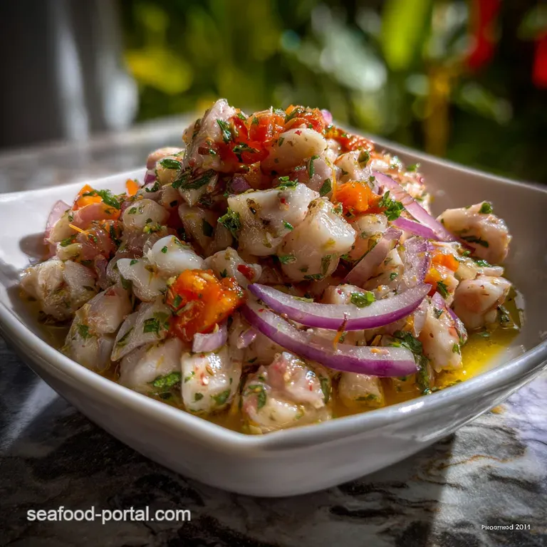 Authentic Bahamian Conch Salad: 15 Minute Flavor