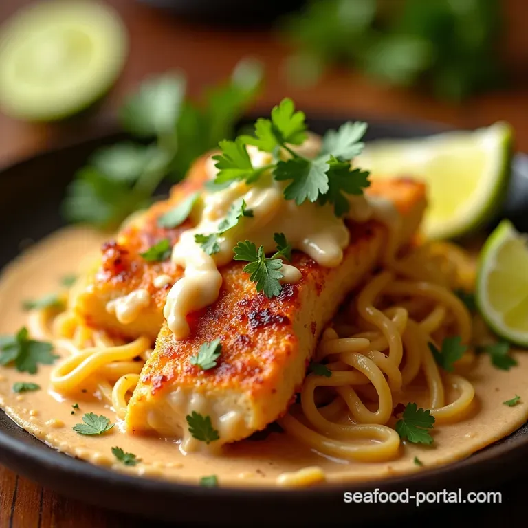 BajaStyle LemonyLime Cream Sauce for Fish Tacos presentation