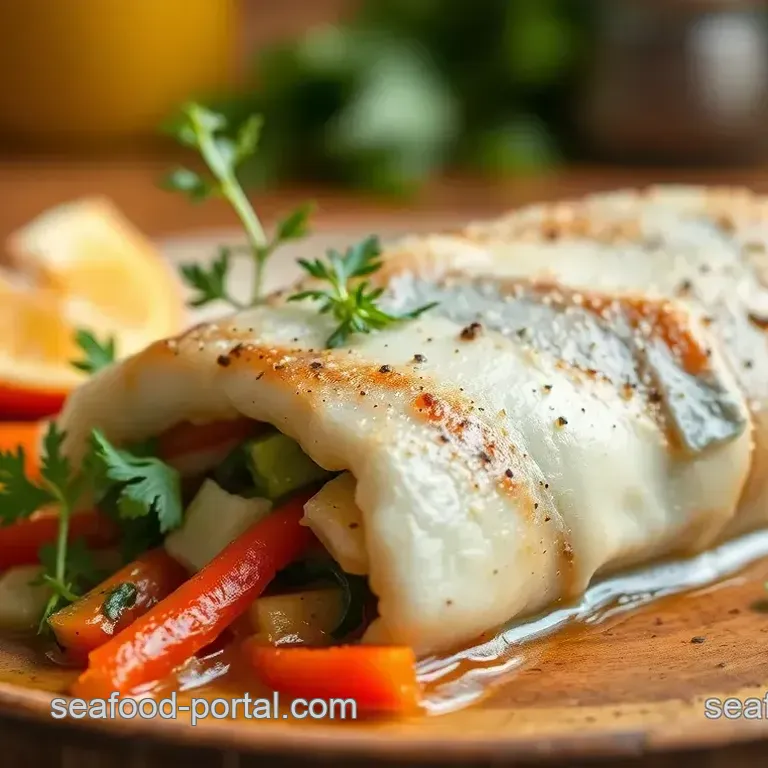 Savory Baked Fish Rolls with Seasonal Veggies