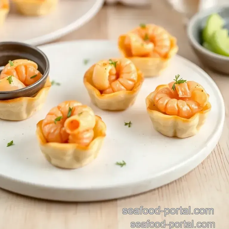 Bake Prawn Pastry Bites presentation