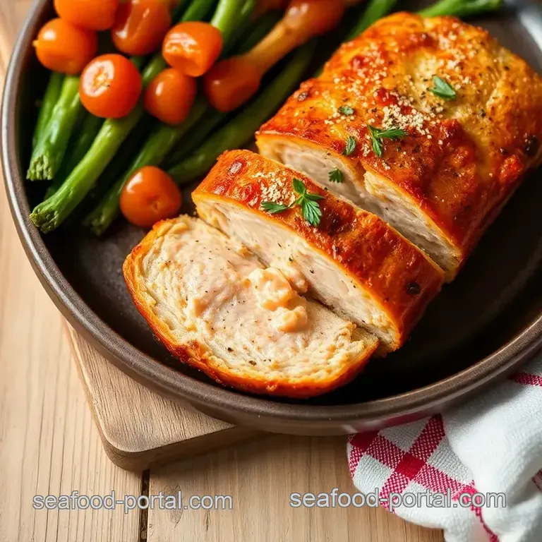 Savory Baked Salmon Loaf with Herbs presentation
