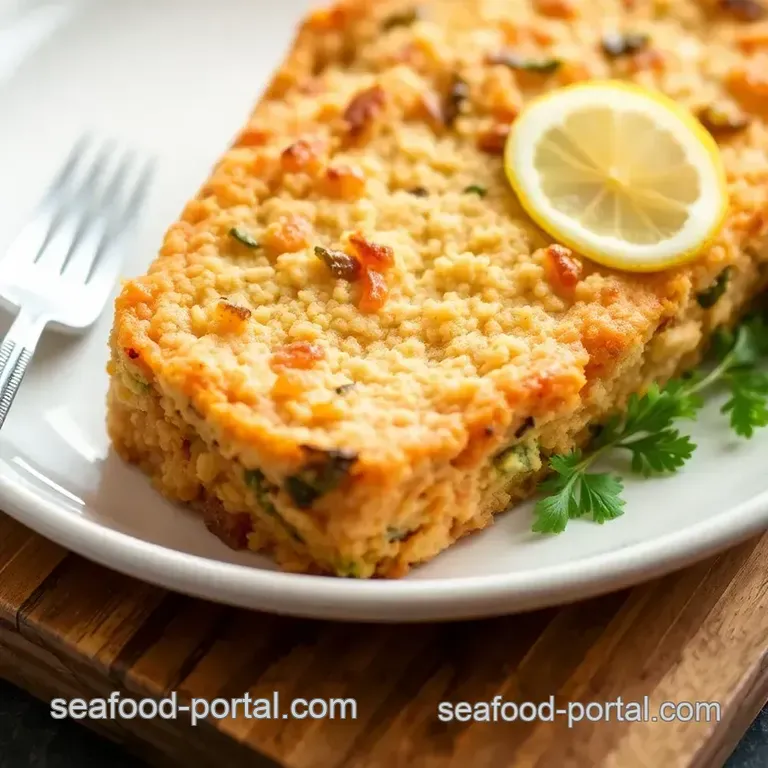 Delicious Baked Salmon Loaf Recipe presentation
