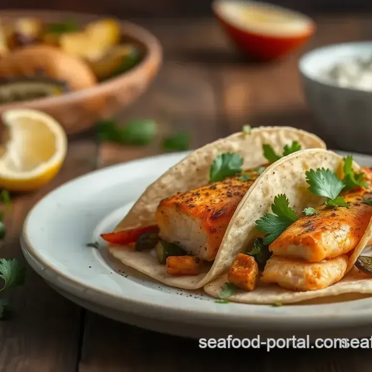 Oven-Baked Salmon Tacos with Colorful Roasted Vegetables
