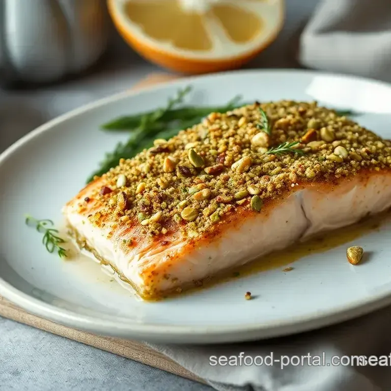 Pistachio-Crusted Baked Salmon: A 20-Minute Delight