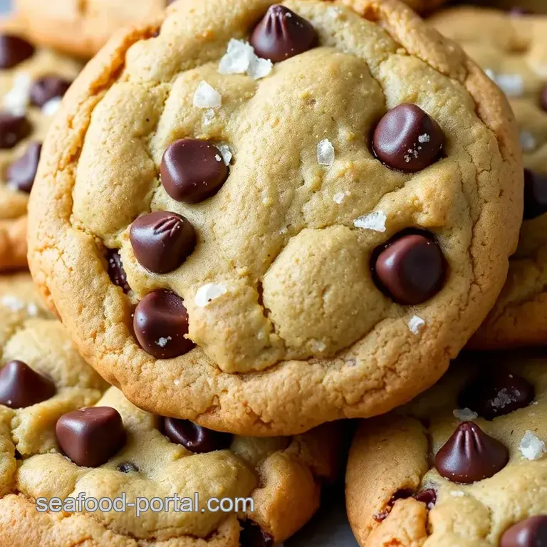 Sea Salt Chocolate Chip Cookies presentation