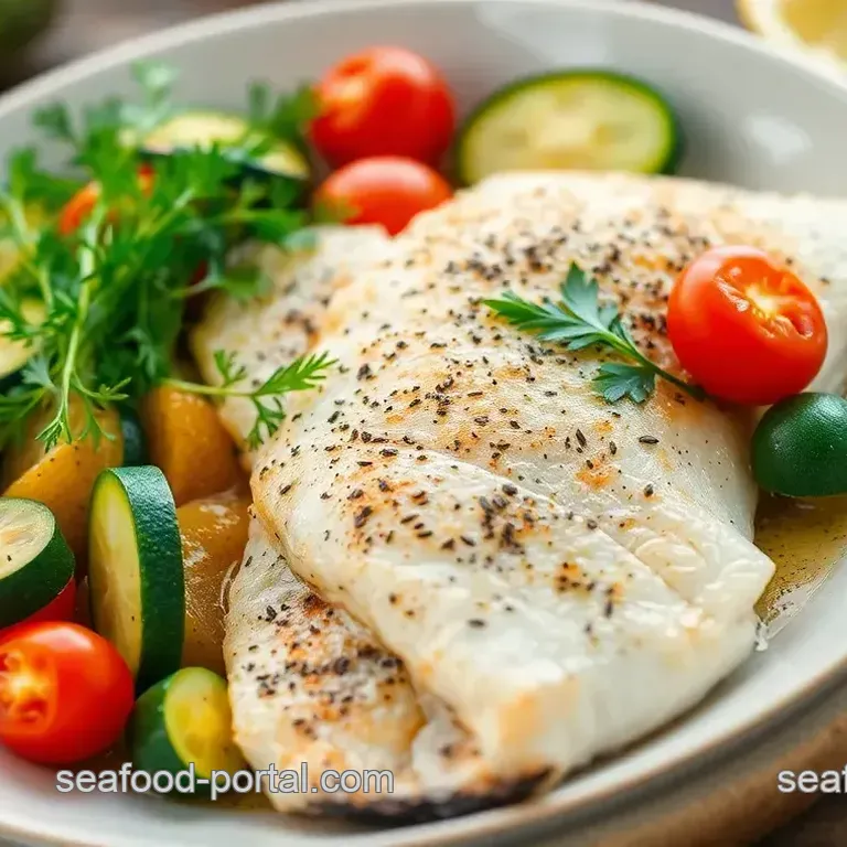 Baked Sea Trout with Zesty Vegetables