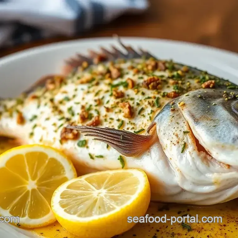 Bake Whole Sea Bass with Zesty Herb Crust