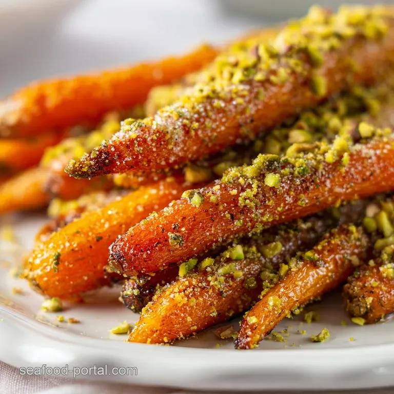 Baked Carrots with Brown Sugar and Pistachios