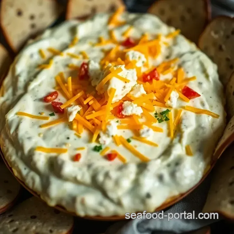 Baked Crab Dip Delight presentation