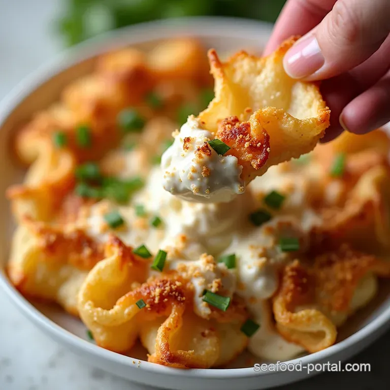 Ditch the Wrapper Indulgent Baked Creamy Crab Rangoon Dip