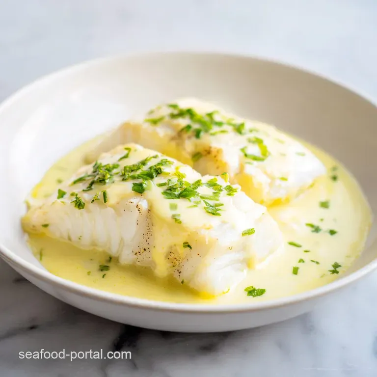 Baked Fish with Lemon Cream Sauce: Tender and Flaky