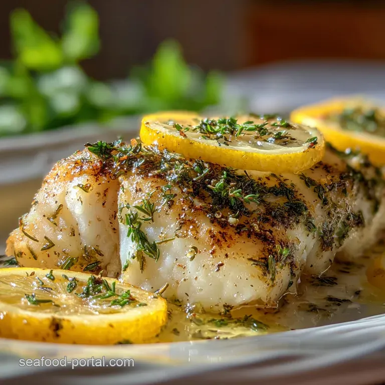 Simple Baked Grouper with Lemon Herbs