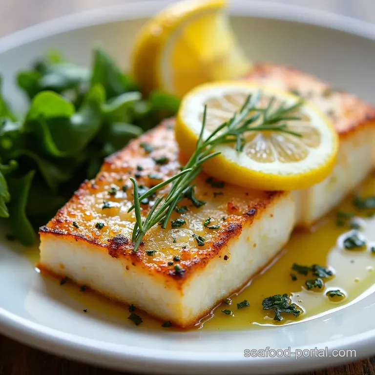 Baked Hake with LemonHerb Crust