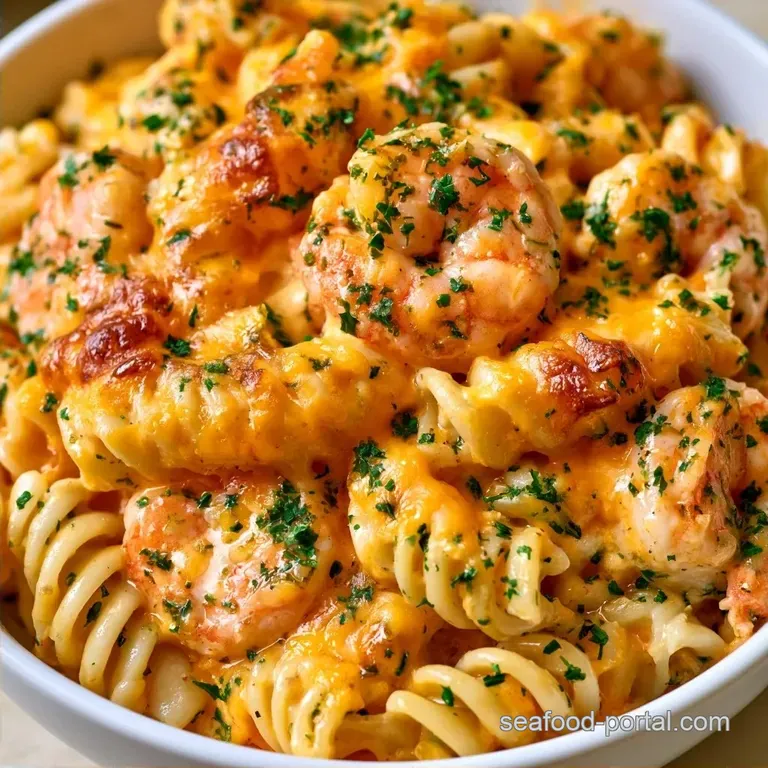 Baked Langostino Mac and Cheese with Three-Cheese Blend