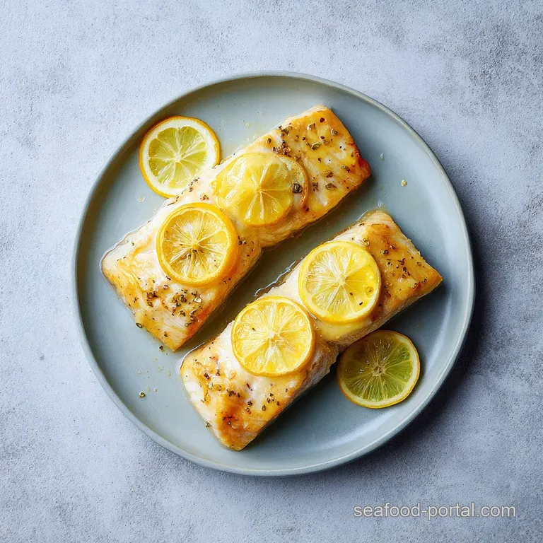 Elegantly plated white fish fillet served alongside vibrant steamed asparagus and a wedge of bright yellow lemon.