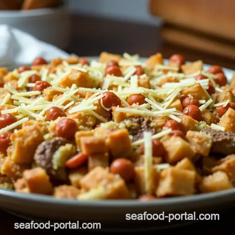 Baked Reuben Casserole presentation