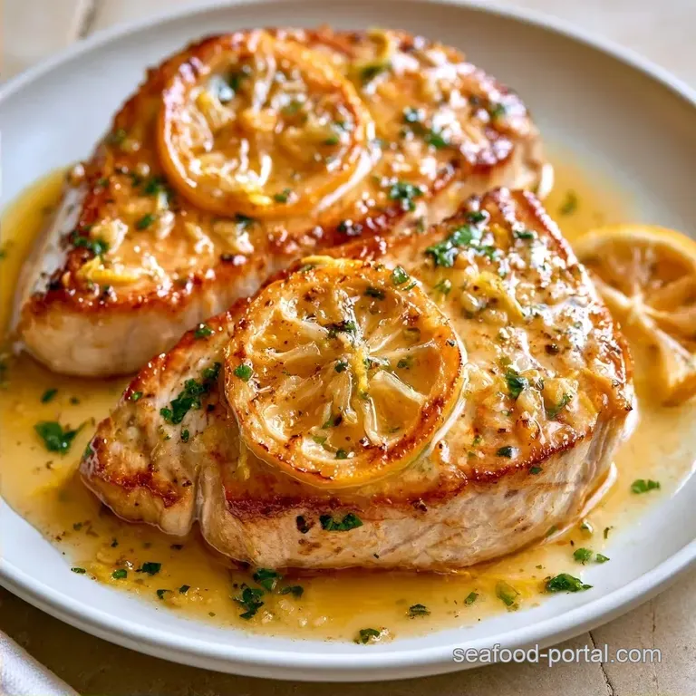 Baked Swordfish Steak with Butter Lemon Baste