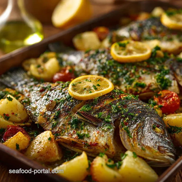 Baked Whole Tilapia: Mediterranean Sunshine with Lemon and Dill presentation