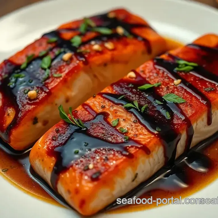 Balsamic-Glazed Salmon with Honey and Garlic