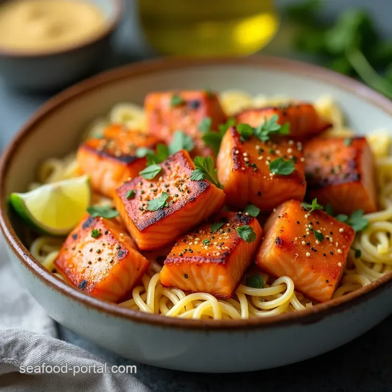 Bang Bang Salmon Bites Bowls A Symphony of Sweet Spicy