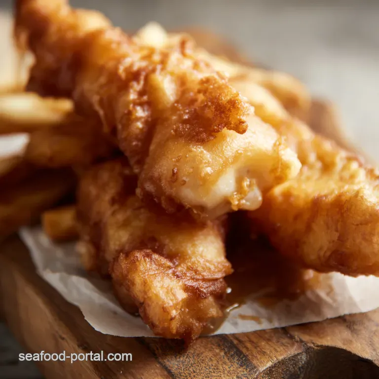 Batter Up BeerBattered Fish and Chips with a Twist presentation