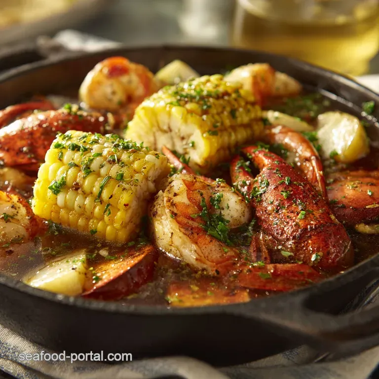Seafood Boil: the Ultimate Bay Butter Recipe presentation