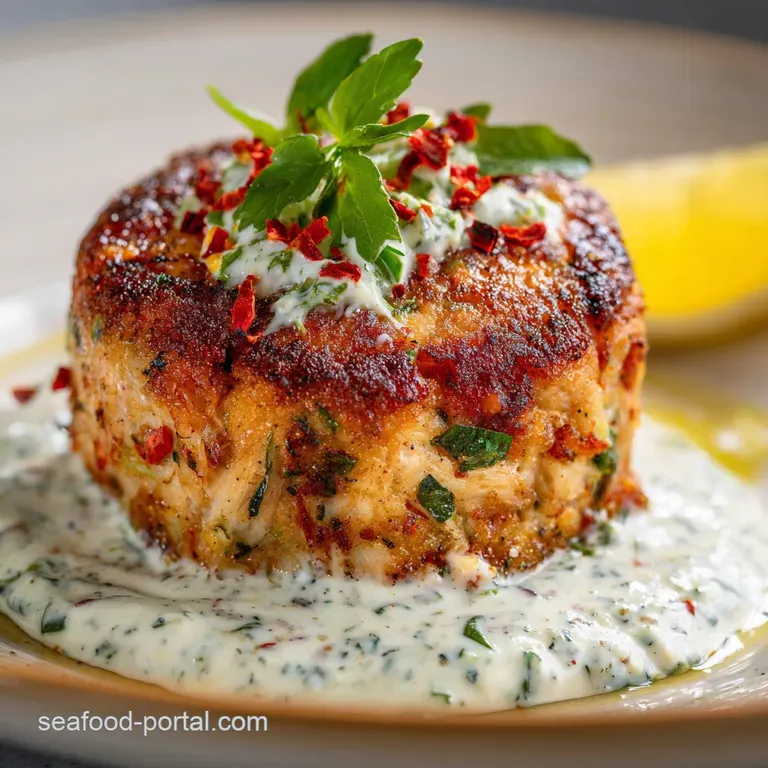 Sauce for Crab Cakes: Zesty Tartar-Moulade presentation