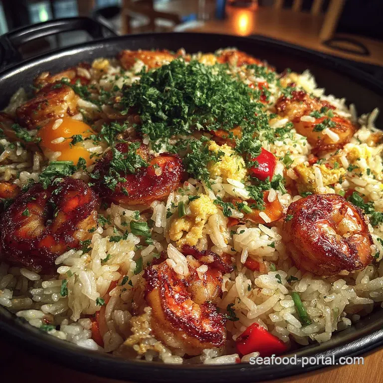 The Ultimate Better Than Takeout Shrimp Fried Rice presentation
