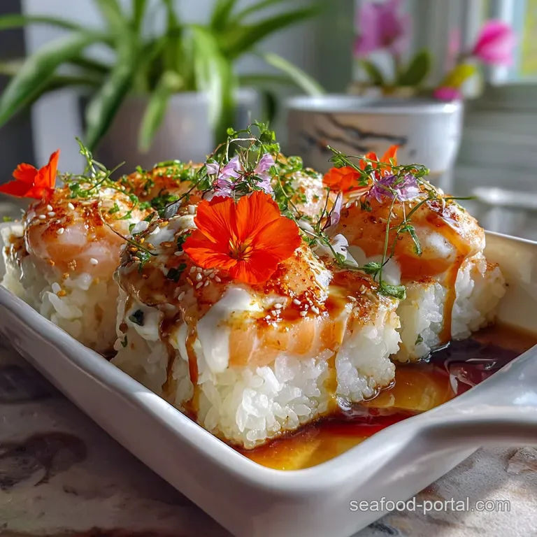 Sushi Bake Recipe with Crispy Topping