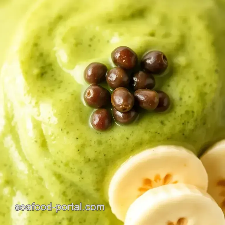 Creamy Sea Moss Smoothie presentation