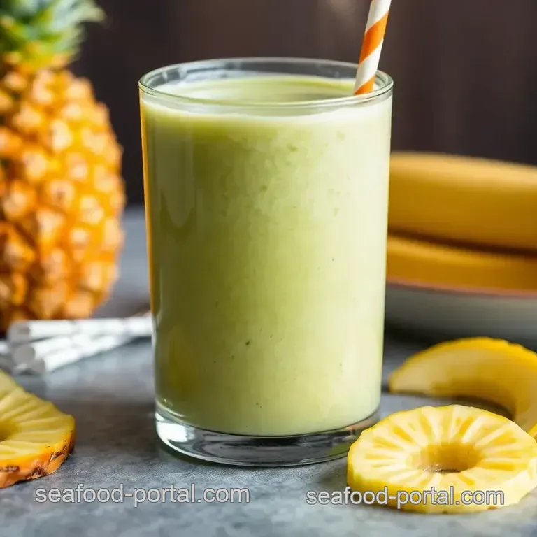 Pineapple Sea Moss Smoothie Bowl presentation