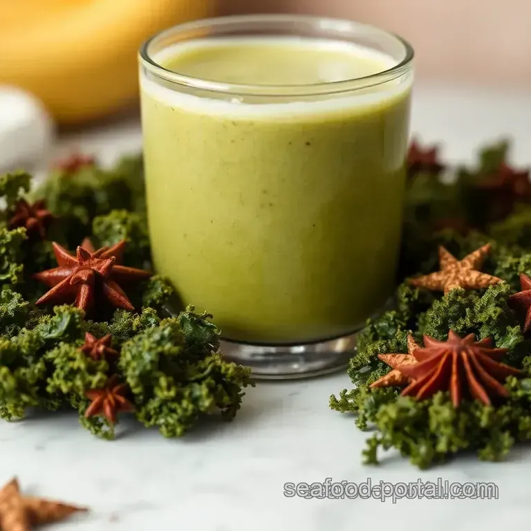 Blended Sea Moss Smoothie Delight presentation