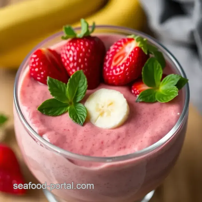 Strawberry Sea Moss Smoothie Bowl presentation