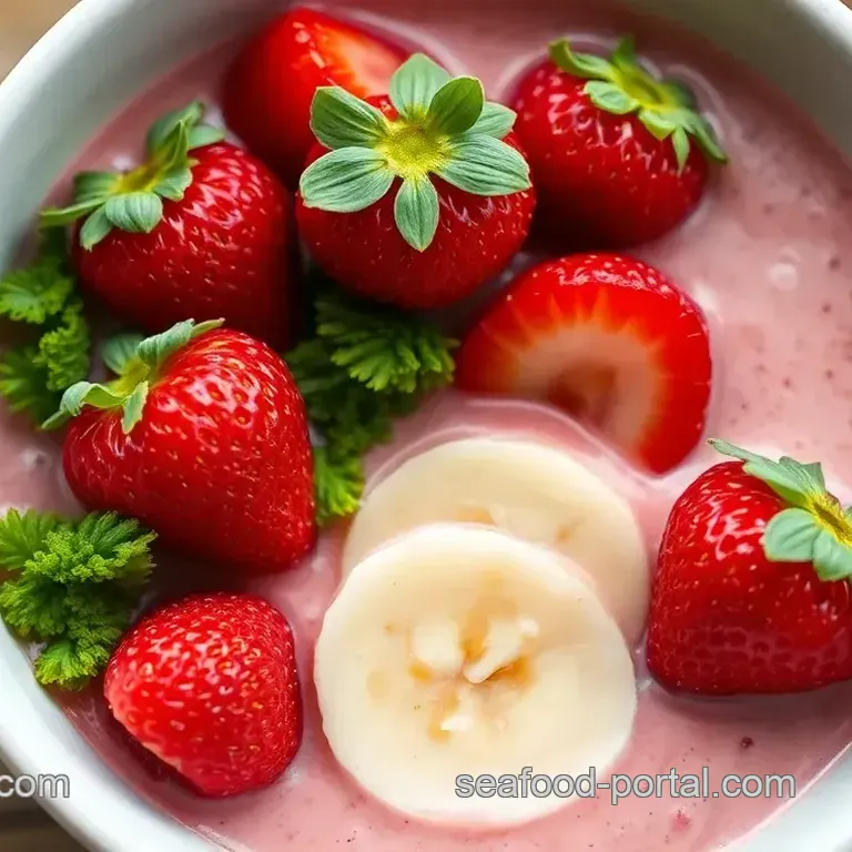 Strawberry Sea Moss Smoothie Bowl