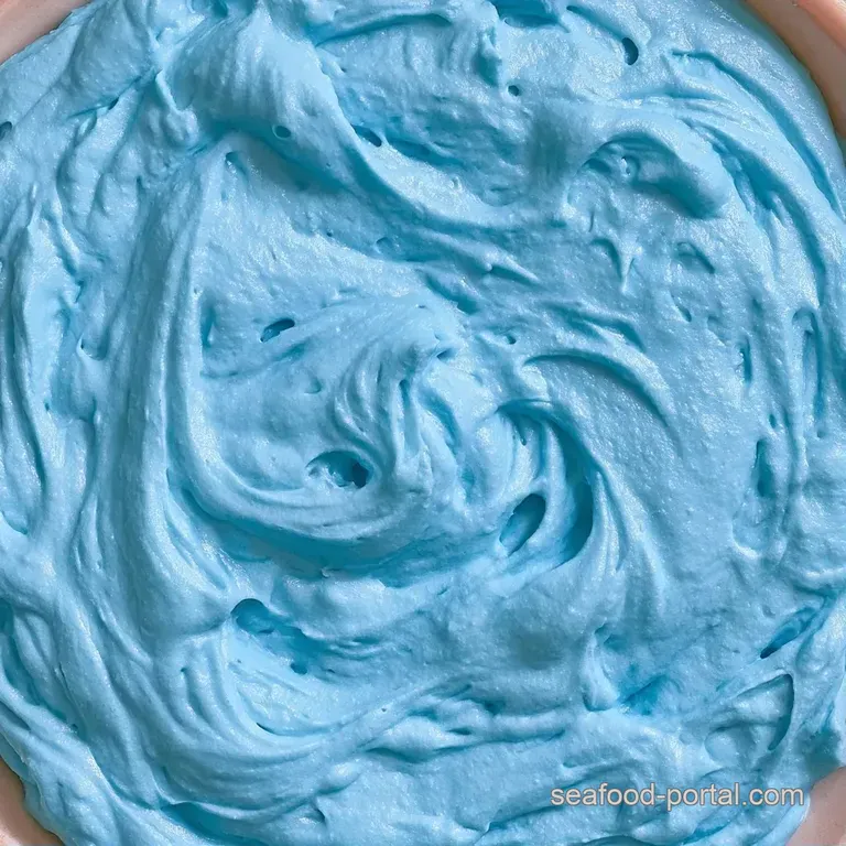 Bright blue creamy dip surrounded by a colorful assortment of crisp golden tortilla chips and fresh veggie sticks.