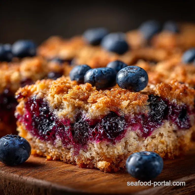 Blueberry Bliss Baked Oatmeal presentation