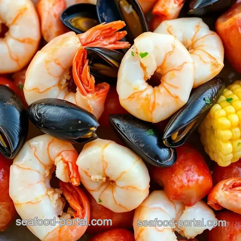 New Orleans Seafood Boil No Butter presentation