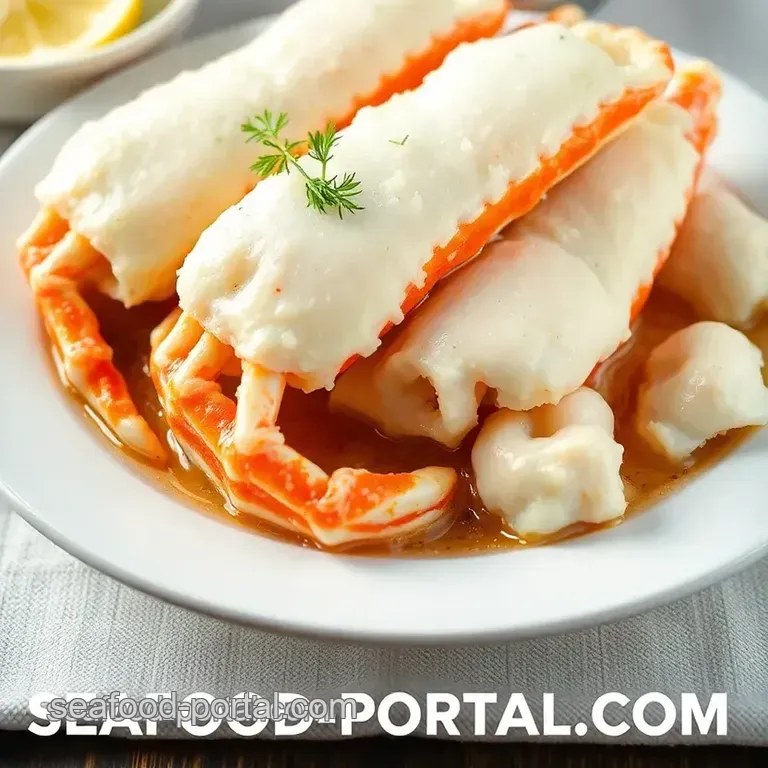 Boiled Snow Crab Legs: A Quick and Delicious Seafood Delight presentation