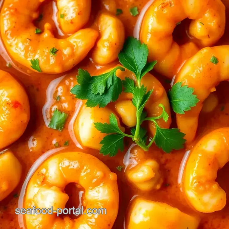 Spicy Garlic Seafood Boil Sauce presentation